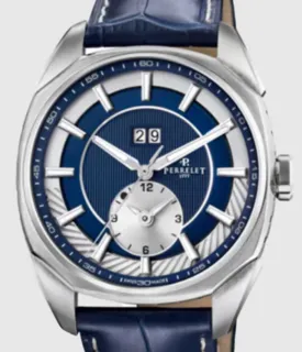 Perrelet Dual Time A1101/4 Stainless steel Blue