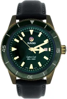 Rado Captain Cook R32504317 42mm Bronze and Ceramic and Titanium Green