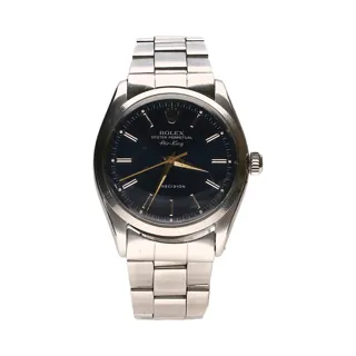 Rolex Air King 36mm Stainless steel Dark Blue