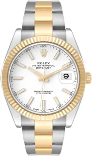 Rolex Datejust 41 126333 Stainless steel and 18k yellow gold White