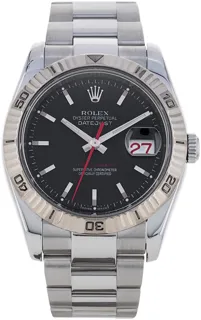 Rolex Datejust Turn-O-Graph 116264 White gold and Stainless steel Black