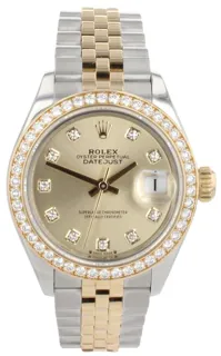 Rolex Lady-Datejust 279383RBR Yellow gold and Stainless steel Champagne