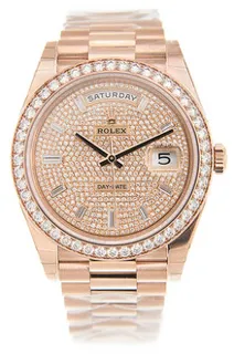 Rolex Day-Date 228345RBR-0002 Rose gold White