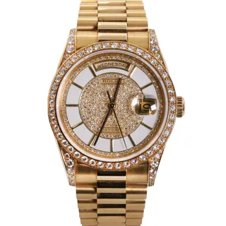 Rolex Day-Date 36 18388 Yellow gold White