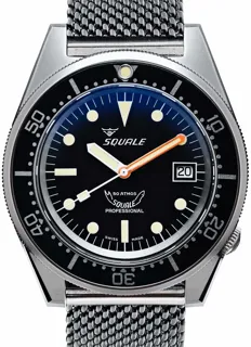 Squale 1521 1521BKBL.ME20 Stainless steel Black