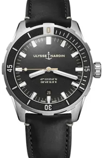 Ulysse Nardin Diver 8163-175/92 Stainless steel Black