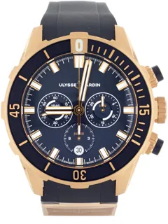 Ulysse Nardin Diver Chronograph 1502-170-3/93 Red gold Blue