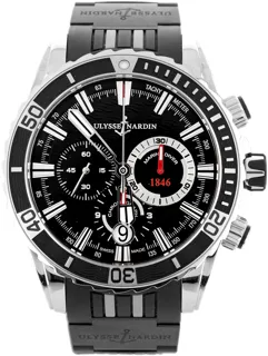 Ulysse Nardin Diver Chronograph 1503-151-3/92 44mm Stainless steel Black