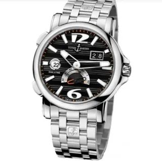 Ulysse Nardin Dual Time 243-55-7/62 42mm Stainless steel Black