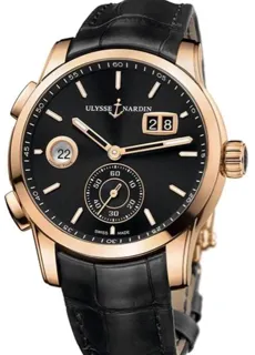 Ulysse Nardin Dual Time 3346-126/92 42mm Rose gold Black