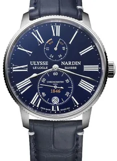 Ulysse Nardin Marine 1183-310LE-3AE-175/1B 42mm Stainless steel Blue