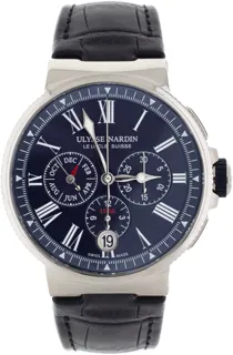 Ulysse Nardin Marine Chronograph 1533-150 Stainless steel Blue