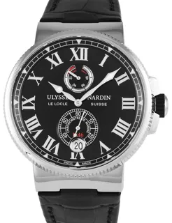 Ulysse Nardin Marine Chronometer Manufacture 1183-122/42 V2 45mm Stainless steel Black