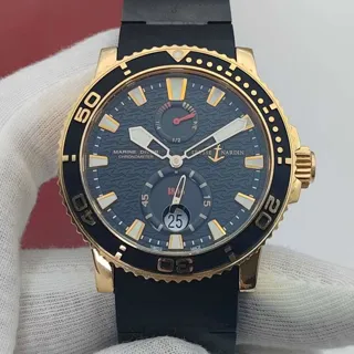 Ulysse Nardin Maxi Marine Diver 266-33 Rose gold Silver