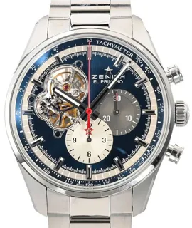 Zenith El Primero Chronomaster 03.2040.4061/52.M204 Stainless steel Blue