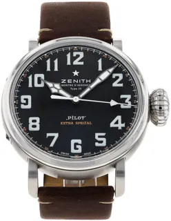 Zenith Pilot Type 20 Extra Special 03.2430.3000/21.c738 Stainless steel Black