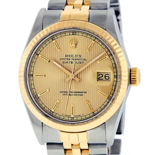 Rolex Datejust Yellow gold and Stainless steel Champagne