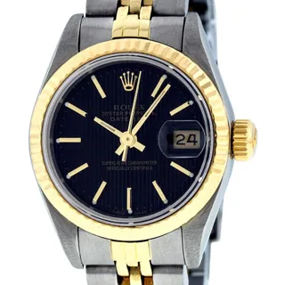 Rolex Datejust Stainless steel and 14k yellow gold Black