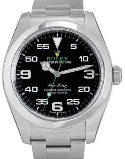 Rolex Air King 40mm Stainless steel Black