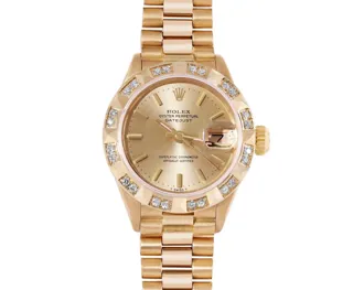 Rolex Datejust 18k yellow gold Champagne