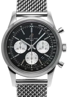 Breitling Transocean AB0151 43mm Stainless steel Black