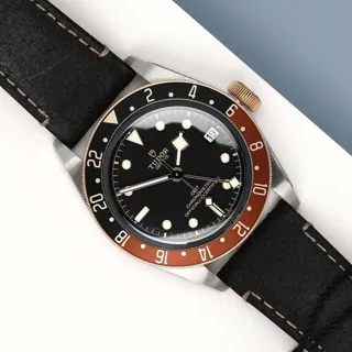 Tudor Black Bay GMT 79833MN 41mm Yellow gold and Stainless steel Black