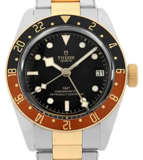 Tudor Black Bay GMT 79833MN 41mm Yellow gold and Stainless steel Black