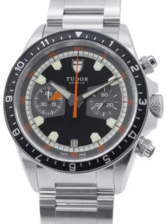 Tudor Heritage Chrono 70330N 42mm Stainless steel Black