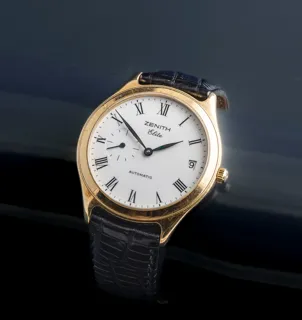 Zenith Elite 30.0040.680 36mm 18k yellow gold White