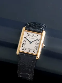 Cartier Tank 1140 30mm 18k yellow gold Cream