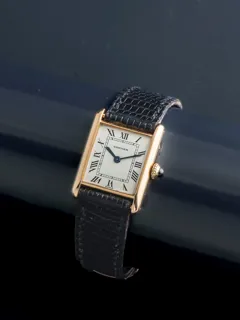 Cartier Tank Louis 18mm 18k yellow gold Cream