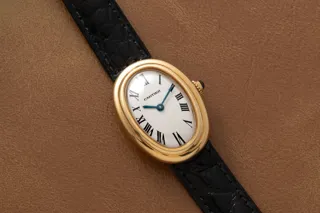 Cartier Baignoire 22mm Yellow gold White