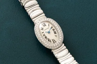 Cartier Baignoire WB5095W2-2369 18mm White gold White