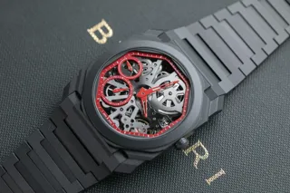 Bulgari Octo Finissimo 103527 40mm Ceramic Red and Skeletonized