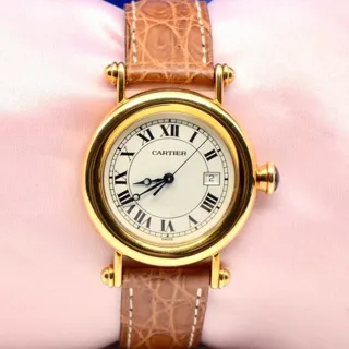 Cartier Diabolo 1420 32mm Yellow gold White