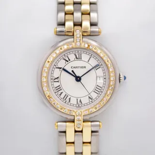 Cartier Cougar 183964 30mm Yellow gold and Stainless steel White