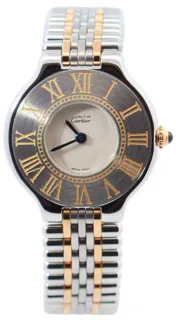 Cartier 21 Must de Cartier 125000P 28mm Yellow gold and Stainless steel White