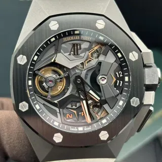 Audemars Piguet Royal Oak Concept Tourbillon 26589IO.OO.D002CA.01 44mm Ceramic and Titanium Skeletonized