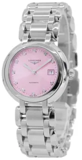 Longines PrimaLuna L81134996 30mm Stainless steel Pink