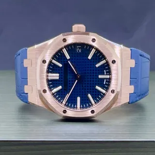 Audemars Piguet Royal Oak Selfwinding 15510OR.OO.D315CR.02 ( OAK  ) 41mm Rose gold Blue