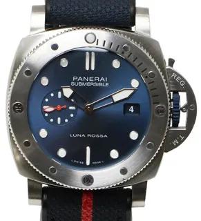 Panerai Submersible PAM 01391 44mm Stainless steel Blue