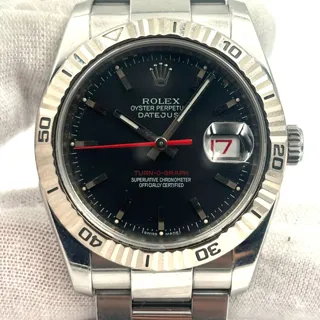 Rolex Datejust Turn-O-Graph 116264 36mm Stainless steel Black