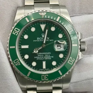 Rolex Submariner 116610LV 40mm Stainless steel Green