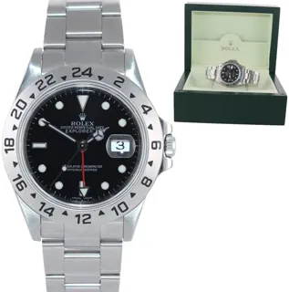 Rolex Explorer II 16570 ( II 16570 ) 40mm Stainless Black