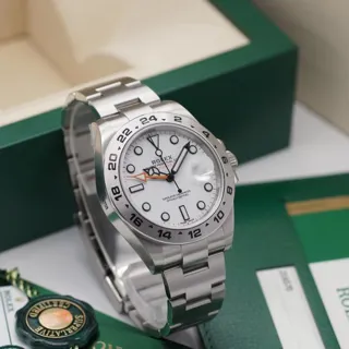 Rolex Explorer II 216570 ( II 216570 ) 42mm Stainless steel White