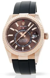 Rolex Sky-Dweller 326235 42mm Rose gold Brown