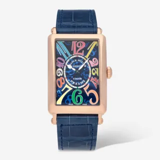 Franck Muller Long Island 952 QZ COL DR 26mm Rose gold Blue