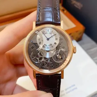 Breguet Tradition 7097BR/G1/9WU 40mm Rose gold Silver