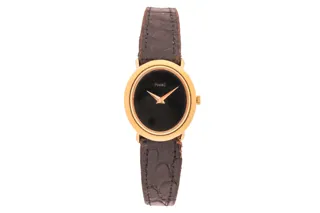 Piaget 9812 24mm 18k yellow gold Black