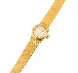 Patek Philippe 16mm 18k yellow gold Silver